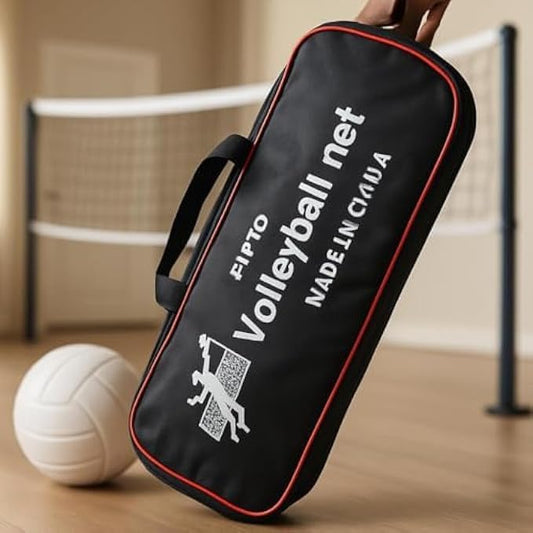 Premium Volleyball Net with Carry Bag - Pack of 1 - Durable White Design