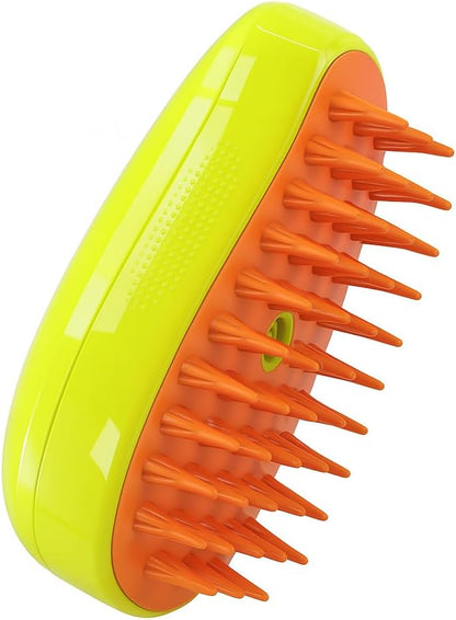 Cat Steam Brush, 3-in-1 Multifunctional Pet Grooming Tool - Steamer, Brush & Deodorizer - Easy Clean, Efficient Pet Hair Removal, Adjustable Temperature for All Fur Types