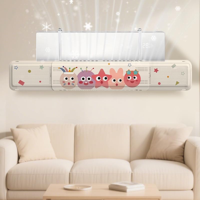 96 Pieces Adjustable AC Air Deflectors (Dog Style Design – Multicolor – Standard Size – PP + ABS Material)