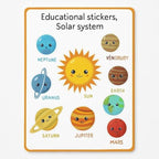 120 Pieces Solar System Educational Stickers for Kids (Planet Wall Decals – Removable Peel and Stick Space Stickers for Classroom & Nursery)