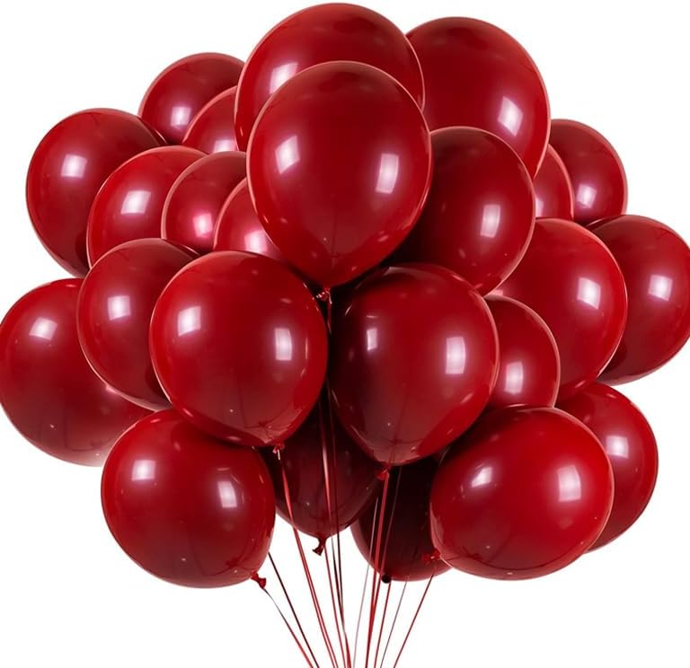 12 Inch Chrome Balloon Red 2.8g Pack of 40