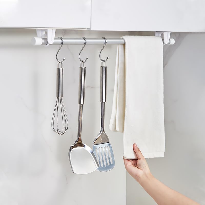 96 Pieces Wall-Mounted Curtain Rod Brackets (White – ABS Material – Pack of 26)