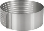 96 Pieces Slicers (Adjustable Layer Cake Slicer – 15-20cm Stainless Steel Round Bread Layer Cake Cutter Mold – Baking Tool Kit Set – Silver – for Cake Lovers)