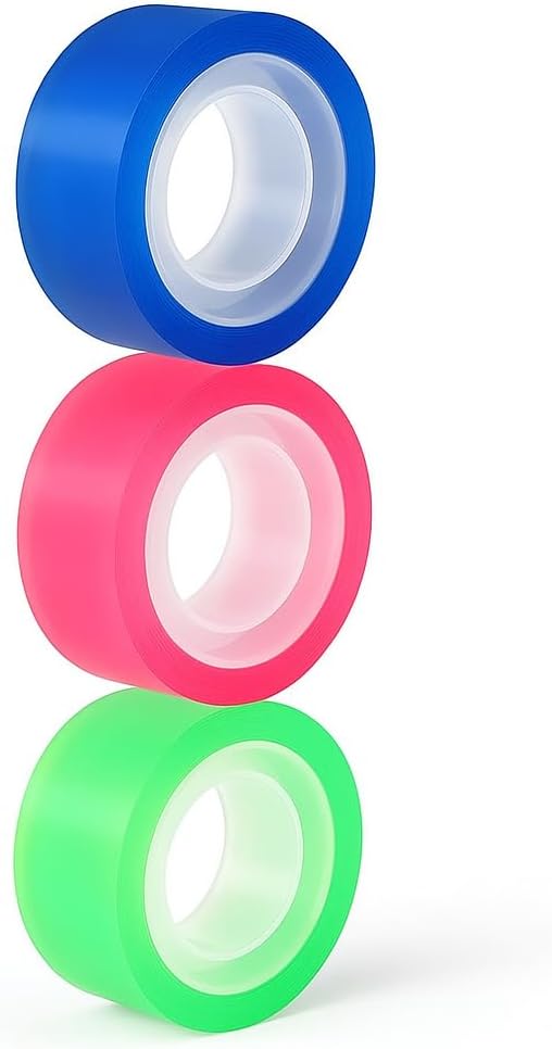 Transparent Sticky Tape 1.5x1.8cm 3 Assorted Colors