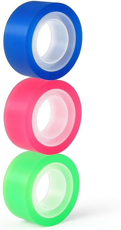 Transparent Sticky Tape 1.5x1.8cm 3 Assorted Colors