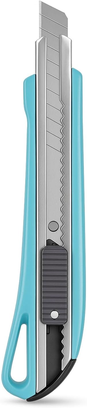 120 Pieces 9mm Adjustable Cutters (13cm Blue – Multi-Purpose Utility Blade)