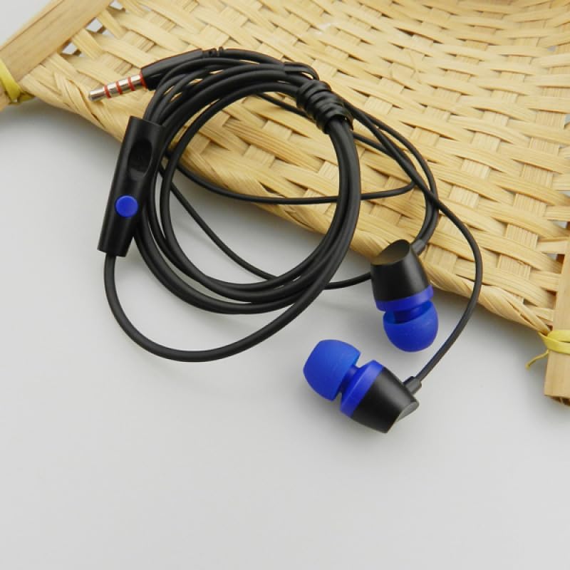Black Wired in-Earphone Stereophonic Sound With Mic, Built-in Microphone, Bass, 3.5mm Jack, Suitable For All Mobile Phones, Android & Mac Mobiles, Ear Phone, Music
