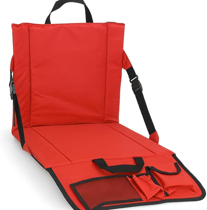 Stadium Cushion, 600D Oxford Cloth, Wide Applicability, For Picnic Sandbeach, Red