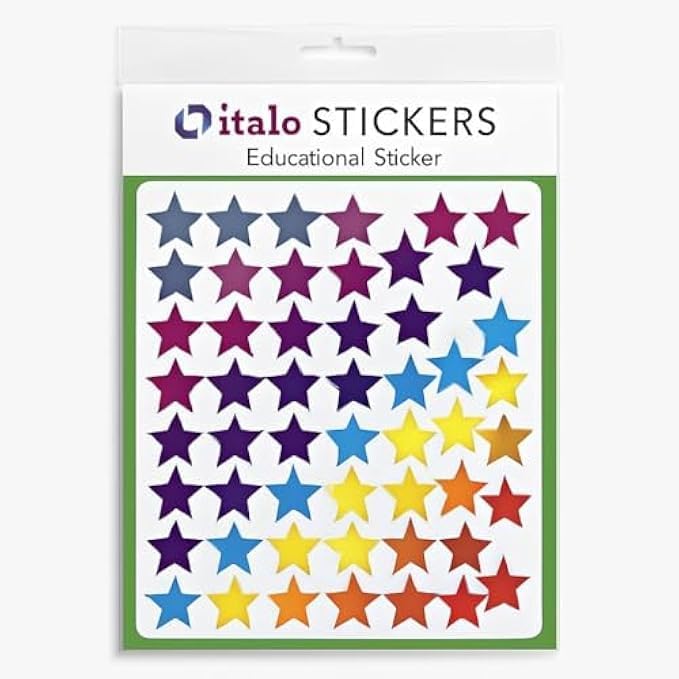 120 Pieces Educational Star Stickers for Teachers (Kids – Reward Chart Gold Stars Sticker Sheets for Classroom Motivational Reward Stickers Behavior Stickers)