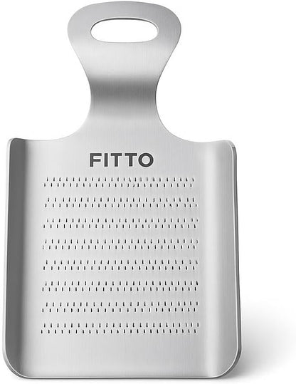 Small Stainless Steel Grater – Multi-Purpose Garlic, Ginger, Cheese, Nutmeg, and Chocolate Grater for Kitchen, Dishwasher Safe, Silver