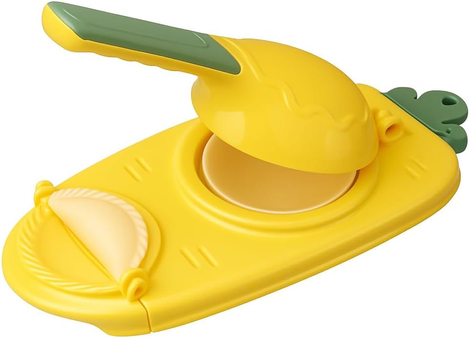2-in-1 Dumpling Maker - Easy DIY Dumpling & Ravioli Maker with Press Mould and Stuffing Spoon, Quick & Simple Dumpling Press Tool for Homemade Dumplings, Empanadas, Ravioli, Pastries & More
