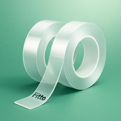 Transparent Sticky Tape 2 Pieces 18mmx30m for Office, Craft, and Home Use