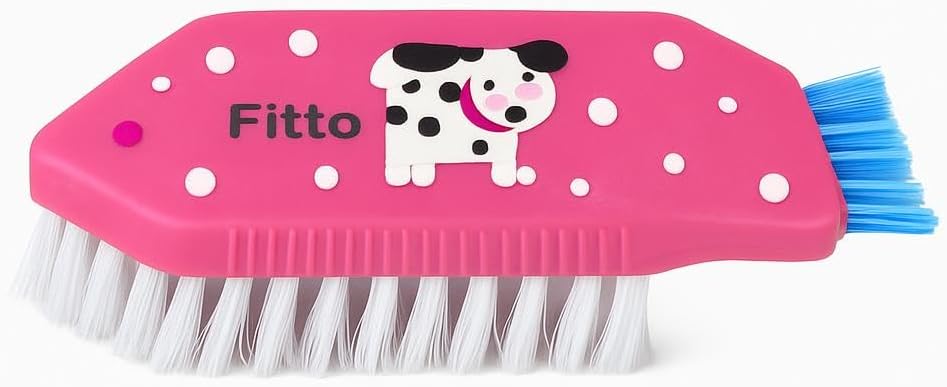 Multi-Functional Triangular Corner Cleaning Brush - Ergonomic Design in Rose Red and Blue