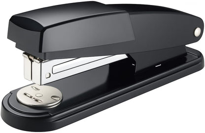Metal Half-Strip Stapler 24/6, 26/6 - Heavy Duty, Black Office Stapler for 20-25 Sheets - Durable Desktop Stapler for Home, School, and Office Use - Easy Loading, Anti-Jam Mechanism