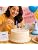 144 Pieces 7-Piece Birthday Candle and Cake Topper Sets (3 Blue Spiral Candles with 4 Happy Birthday Picks for Cakes and Party Decorations)
