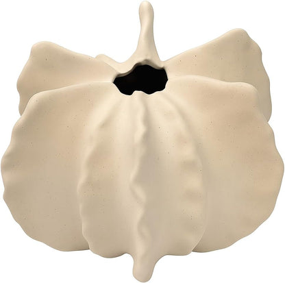 Classic White Ceramic Flower Vase 16x16cm Home Decor Accent