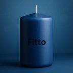 96 Pieces Blue Pillar Candle - Unscenteds (Long Burning & Smokeless White Wax Candle for Home Decor – Weddings – Events & Relaxation 5x7.5cm)