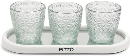 Artistic Glass Decorative Sculpture 39x12x10cm Unique Home Accent