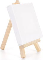 96 Pieces Canvas with Stand (30cm x 25cm for Painting – Art Display – Easel Canvas Board)