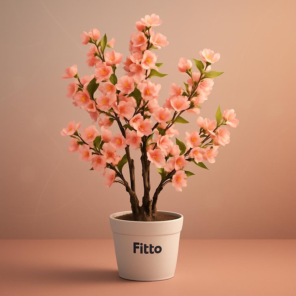 Chic Artificial Flowers in Decorative Pot 80x29x15cm for Home & Garden Decor