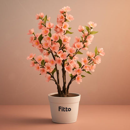 Chic Artificial Flowers in Decorative Pot 80x29x15cm for Home & Garden Decor