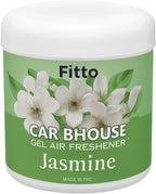 120 Pieces Solid Car Air Freshener Jasmine Scents (Long Lasting Gel Odor Eliminator for Car Interior and Dashboard – 200gms)