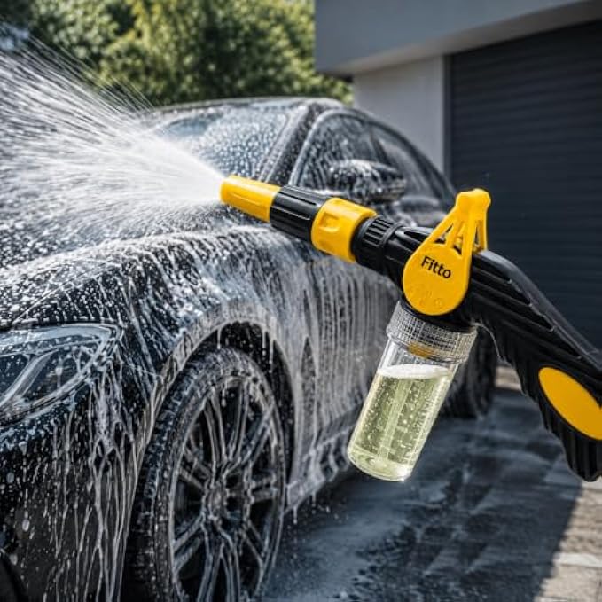 96 Pieces High Pressure Water Spray Guns with Foam Bottle (Adjustable Nozzle and Ergonomic Grip for Cleaning and Gardening)