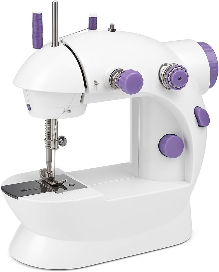 72 Pieces Mini Sewing Machines for Beginners (Maquina de Coser – Automatic with Extension Table – Electric Portable Sewing Tool – Sewing Kit – Small – for All Age – Kids or Adults)
