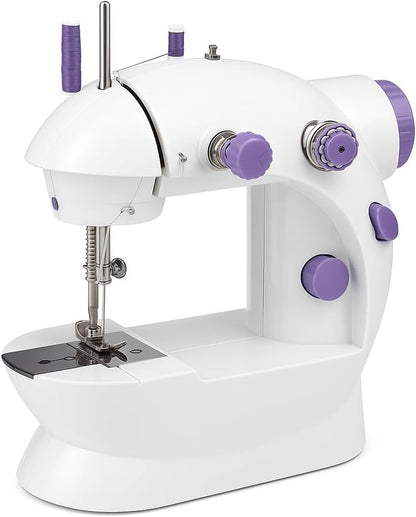 Mini Sewing Machine for Beginners, Maquina de Coser, Automatic with Extension Table, Electric Portable Sewing Tool, Sewing Kit, Small, for All Age, Kids or Adults