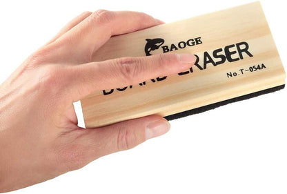 Wooden Board Eraser 130mm x 45mm x 35mm for Whiteboards and Chalkboards