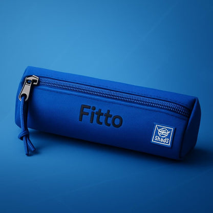 Blue Pencil Case 21x3x3cm Compact Stationery Organizer for School & Office