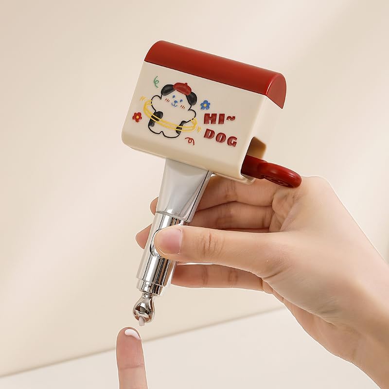Toothpaste Squeezer – Red and Cream Color