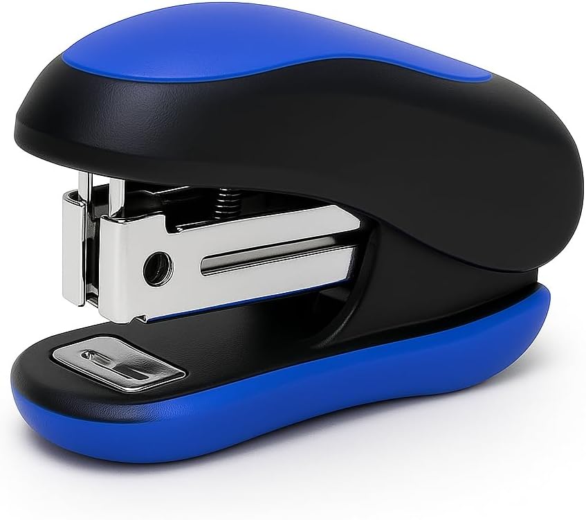 120 Pieces Mini Staplers for 24/6 & 26/6 Pins (Blue Compact Desktop Office Stapler)