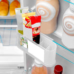 96 Pieces Fridge Door Spice Rack Organizers (Transparent – Adjustable Clip Design – Pack of 3)