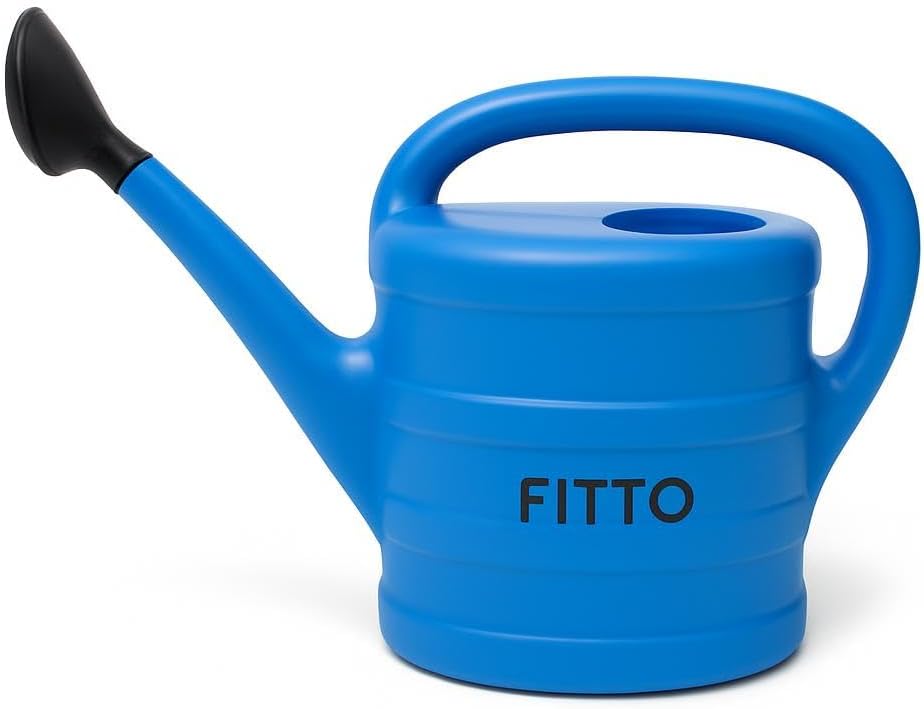 96 Pieces Blue Plastic Watering Cans (5 Litre with Handle and Spout for Gardening and Indoor Plants)