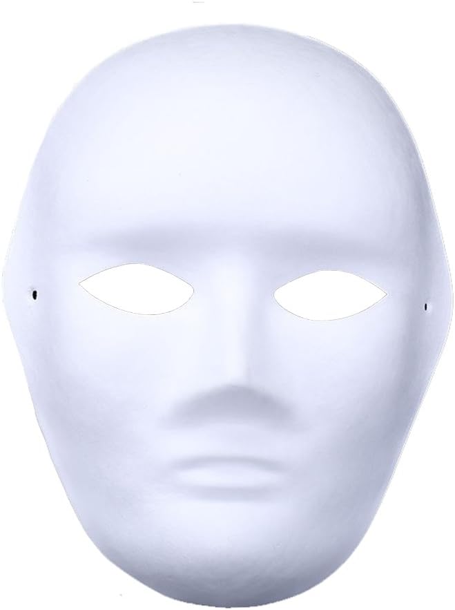144 Pieces Painting Masks (21.5cm x 17.5cm White for Art Projects – Crafting – and DIY)