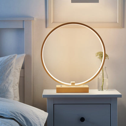 Energy-Efficient Circular LED Table Lamp for Modern Homes