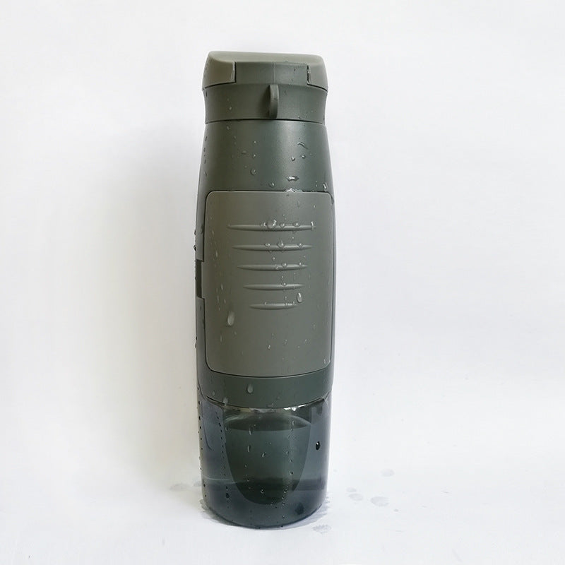 Eco-Friendly Reusable Water Bottle - Dark Gray/Black, Sustainable Hydration