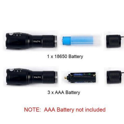 Eco-Friendly Rechargeable Aluminum Flashlight - Durable & Sustainable Lighting Solution