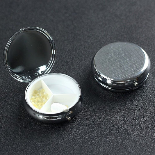 Eco-Friendly Metal Pill Box - Durable, Reusable, Compact Organizer