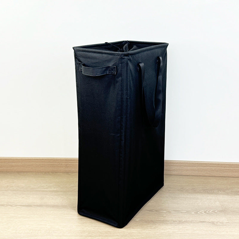 Eco-Friendly Rectangular Laundry Hamper - Beige Canvas for Small Spaces