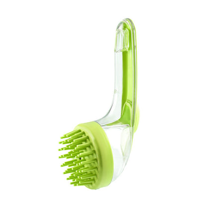 Eco-Friendly Pet Grooming Brush with Ergonomic Handle