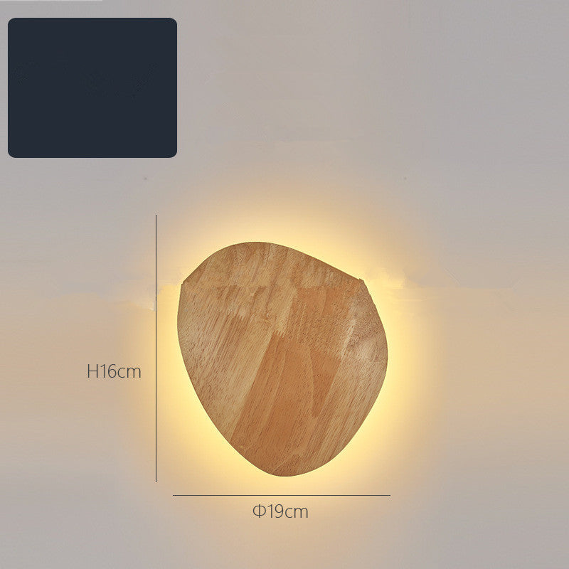 Eco-Friendly Wall-Mounted LED Lights - Warm Wood Tone