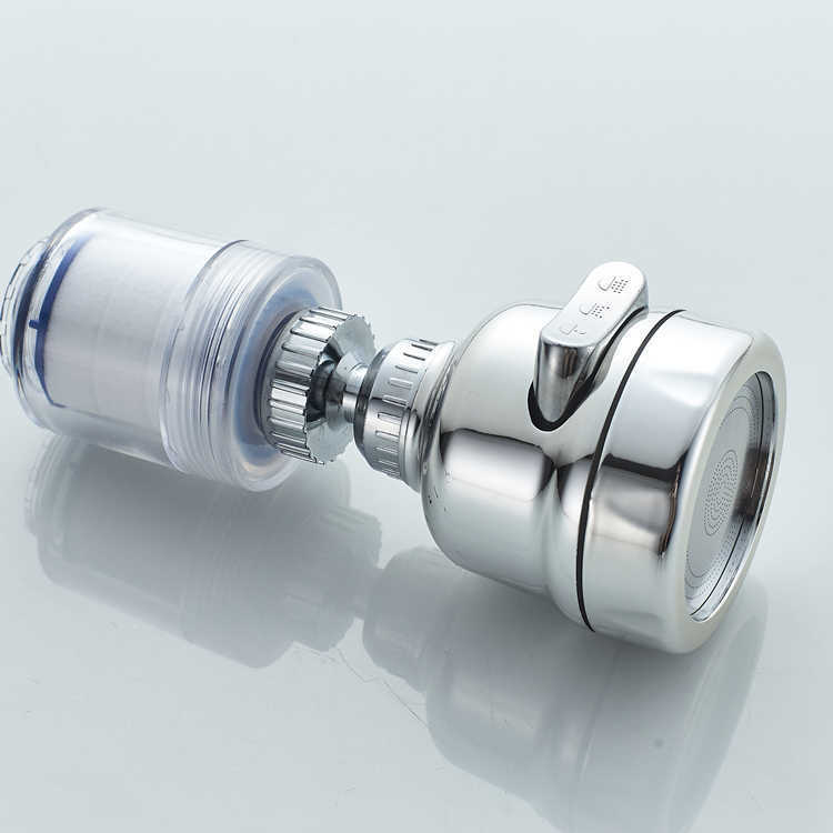 Transparent Water-Saving Showerhead Filter with Chlorine Reduction