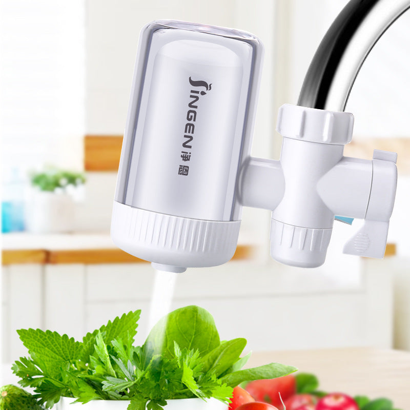 Transparent Water-Saving Faucet Filter with Long-Lasting Filtration