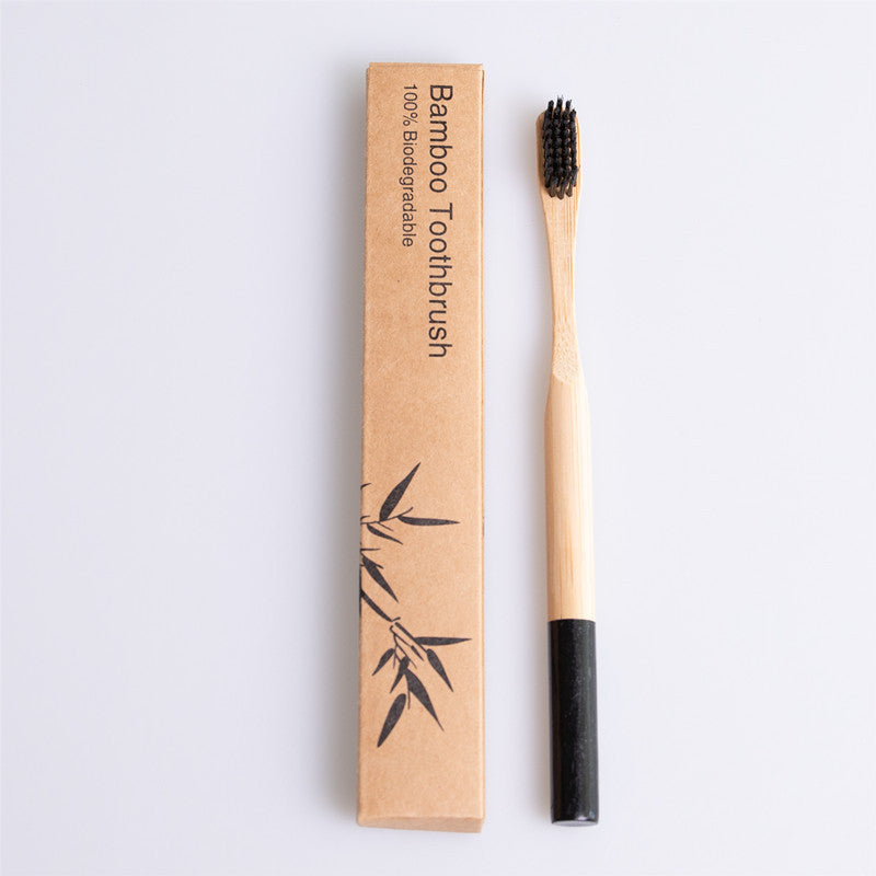 Eco-Friendly Bamboo Toothbrush with Biodegradable Handle