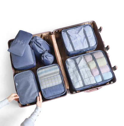 Eco-Friendly Travel and Storage Organizer Set - Light Blue