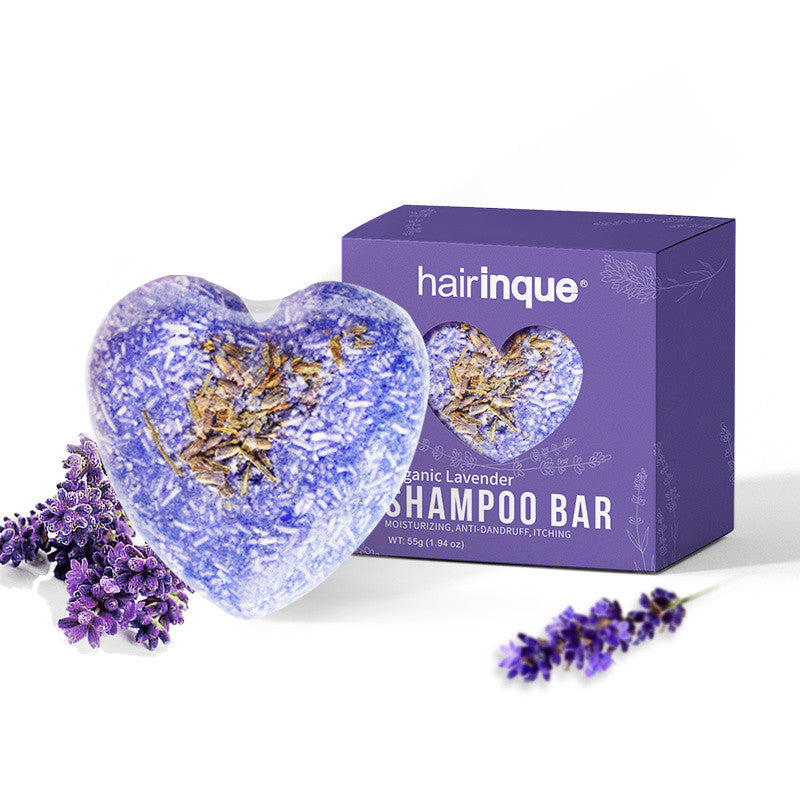 Heart-Shaped Natural Shampoo Bars - Eco-Friendly, Plastic-Free Hair Care