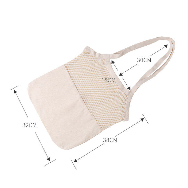 Eco-Friendly Reusable Mesh Tote Bag for Groceries