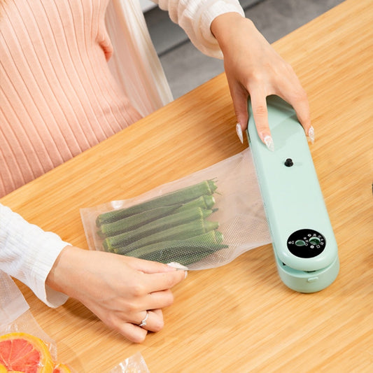 Compact Eco-Friendly Vacuum Sealer in Light Green